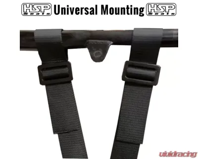 HSP Seats 4 Point Harness 2 Inch Auto Buckle Black - SB22A4B-JJHX